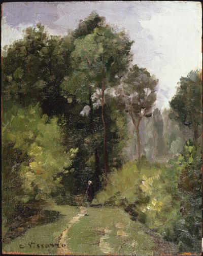 Onder de bomen, 1864 door Camille Jacob Pissarro