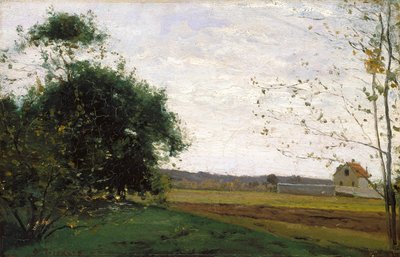 Landschap door Camille Pissarro