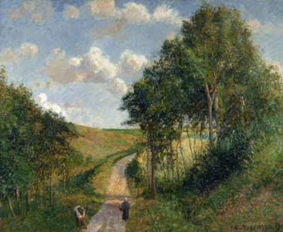 Landschap bij Berneval, 1900 door Camille Pissarro