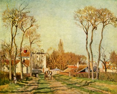 De Ingang van een Dorp, 1872, 1939 door Camille Jacob Pissarro