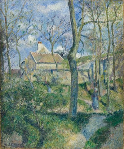 Het Pad naar Les Pouilleux, Pontoise door Camille Jacob Pissarro