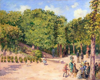 Stadspark in Pontoise, 1873 door Camille Pissarro