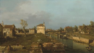 De Porta Portello, Padua, ca. 1741-1742 door Canaletto