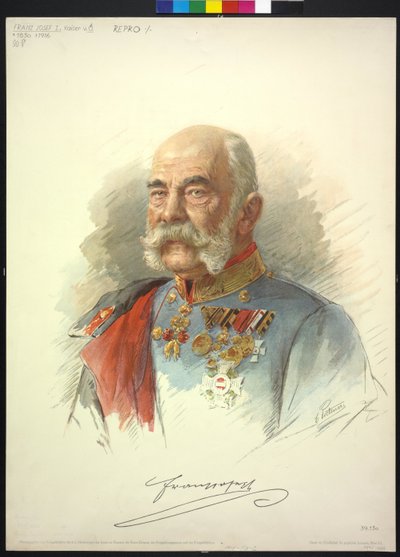 Keizer van Oostenrijk Franz Joseph I door Carl Pietzner