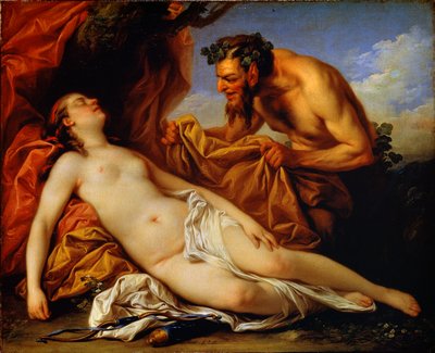 Jupiter en Antiope, ca. 1753 door Carle van Loo