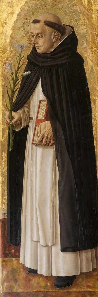 Sint Dominicus, 1472 door Carlo Crivelli