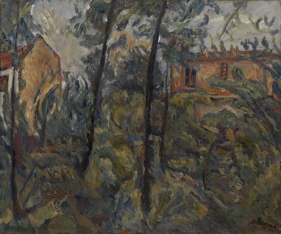 Landschap met Huizen, ca. 1918 door Chaim Soutine