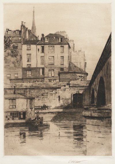 Quai des Orfèvres, Parijs, 1886 door Charles Adams Platt