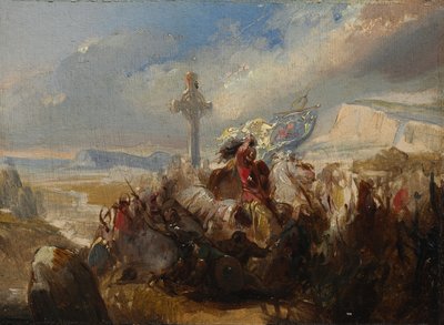 Slag bij Poitiers, 25 oktober 732 door Charles Auguste Steuben