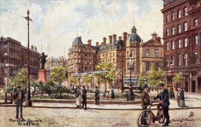 Forster Square, Bradford door Charles Edwin Flower