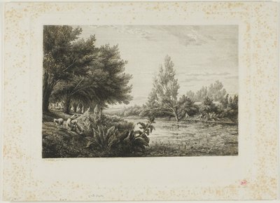 Bij Choisy-le-Roi door Charles Francois Daubigny