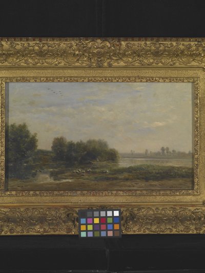 Aan De Oise door Charles Francois Daubigny