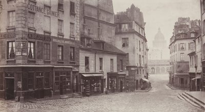 Rue du Haut-Pave Pantheon in de Verte door Charles Marville