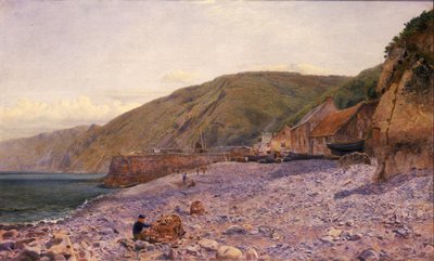 Onder de Kiezels bij Clovelly, 1864 door Charles Napier Hemy