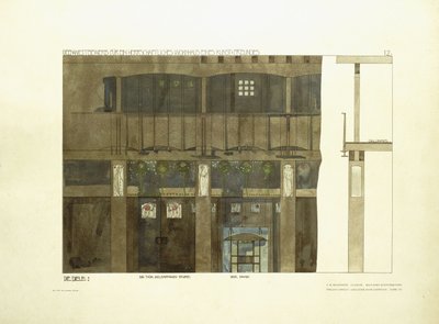 Inkomhal, c.1901 door Charles Rennie (after) Mackintosh