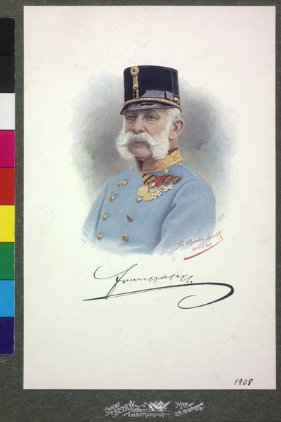 Keizer van Oostenrijk Franz Joseph I door Charles Scolik