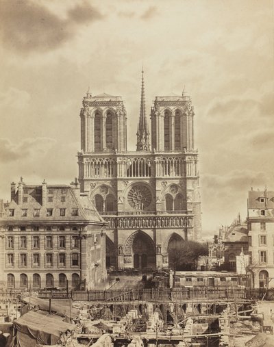 Notre Dame de Paris, begin 1860s door Charles Soulier