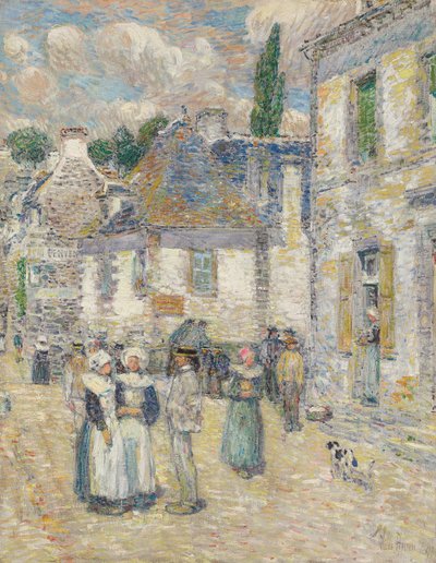 Pont-Aven door Childe Frederick Hassam