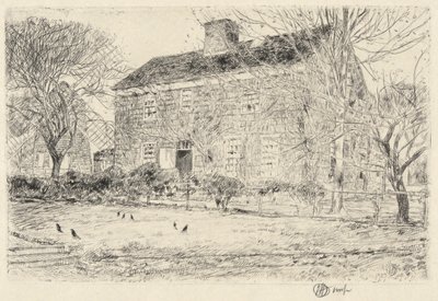 Home Sweet Home, No. 2, Easthampton, 1923 door Childe Hassam