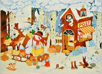 Postkantoor-Kerstmis, 2001 door Christian Kaempf