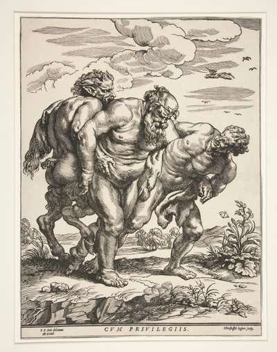 De mars van Silenus door Christoffel Jegher