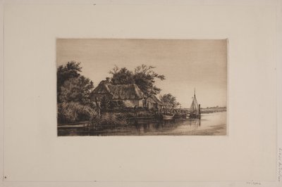 Rivierlandschap door Cilius Johannes Konrad Andersen