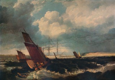 Wachtschip bij de Nore, c1844 door Clarkson Stanfield