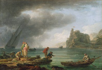 Kustscène door Claude Joseph Vernet