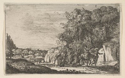 De vlucht naar Egypte door Claude Lorrain