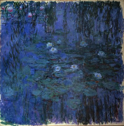 Blauwe waterlelie door Claude Monet