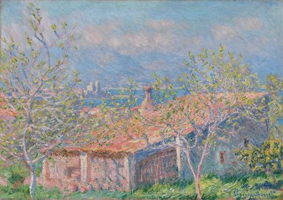 Tuinmanshuis in Antibes door Claude Monet