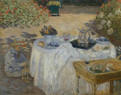 De lunch door Claude Monet