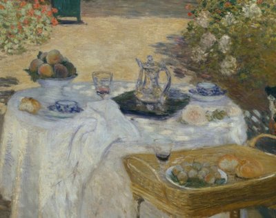 De lunch door Claude Monet