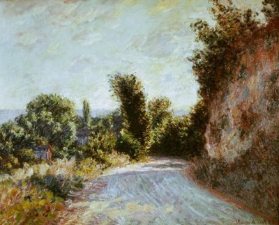 Weg bij Giverny door Claude Monet