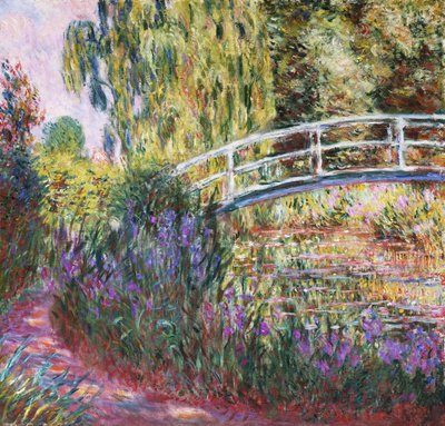 De Japanse Brug, Vijver met Waterlelies door Claude Monet