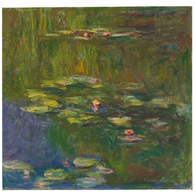 De Waterlelievijver, 1919 door Claude Monet