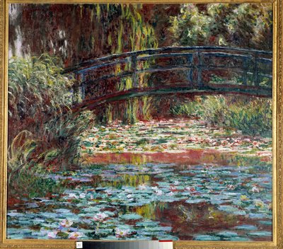 De waterlelievijver in Giverny door Claude Monet