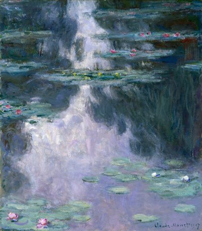 Waterlelies (Nympheas) 1907 door Claude Monet