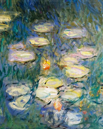 Waterlelies, door Claude Monet (detail) door Claude Monet