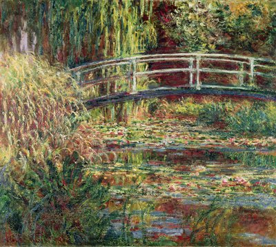 Waterlelievijver: Roze Harmonie door Claude Monet