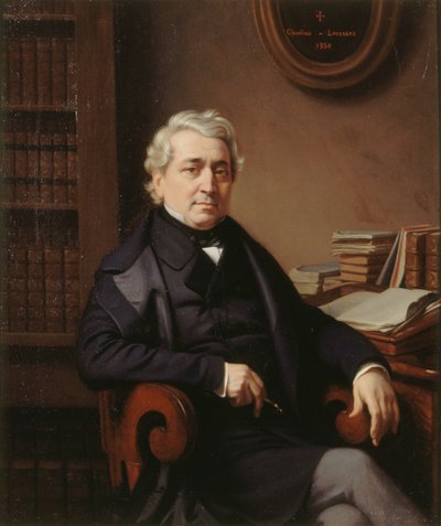 Portret van Thomas-Marie-François Sauvage 1794-1877, 1850 door Claudius Lavergne