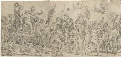 Triomf van Bacchus door Cornelis Bos