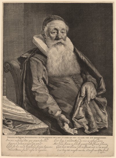 Gellius de Bouma door Cornelis Visscher