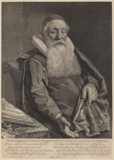 Gellius de Bouma door Cornelis Visscher