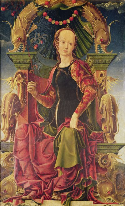 Een muze, c.1455-60 door Cosimo Tura