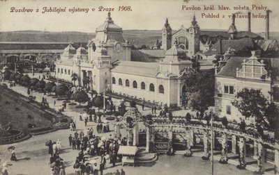 Jubileumtentoonstelling, Praag, 1908 door Czech Photographer