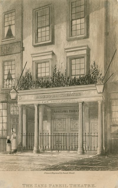 Het Sans Pareil Theater (Adelphi Theater), Londen door Daniel Havell