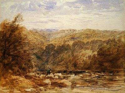 Een Derbyshire Rivier door David Cox