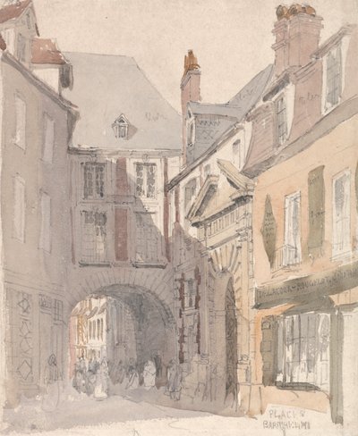 Place St. Barthélemy, Rouen door David Cox