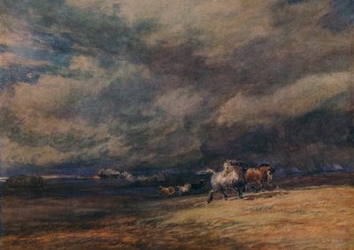 De nachttrein, 1849 door David Cox the elder